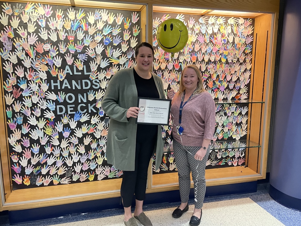 Principals at North with PBIS Award