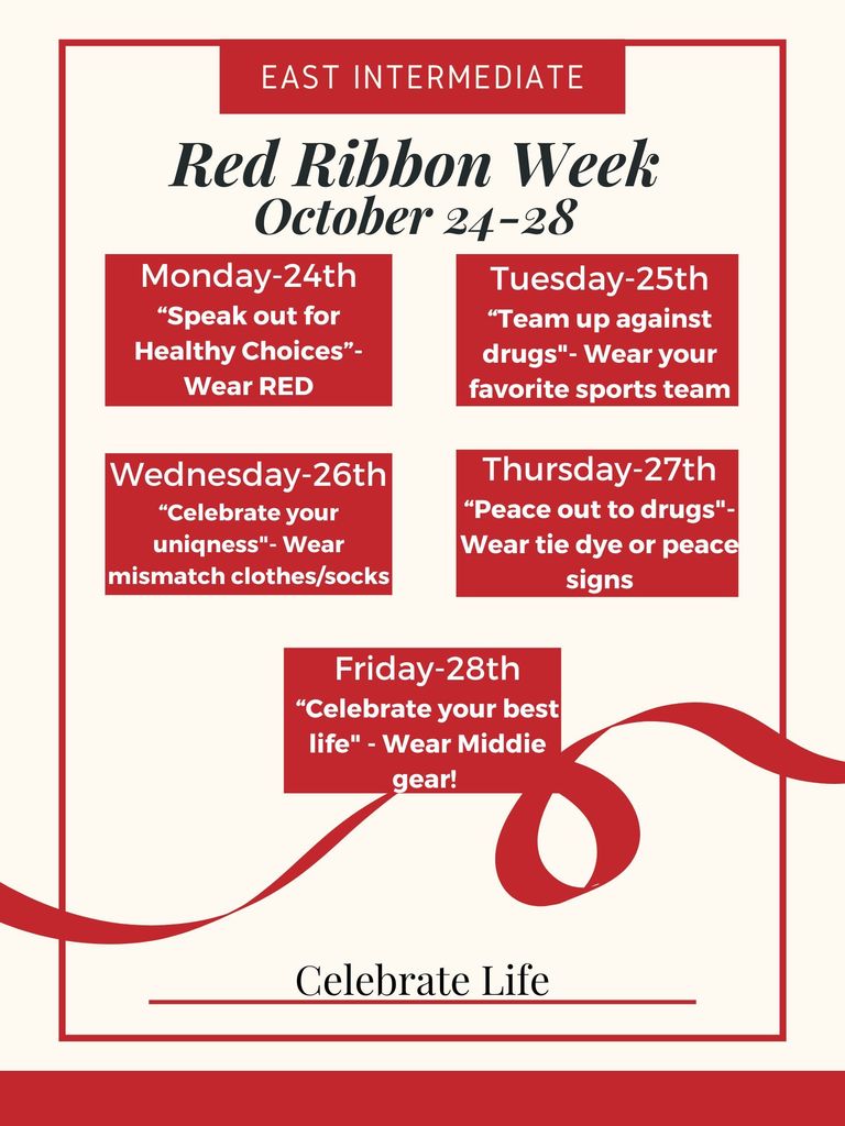 East Red Ribbon Week Flyer