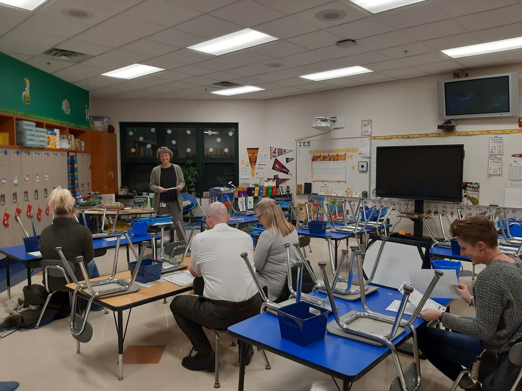 Adults sitting in a classroom